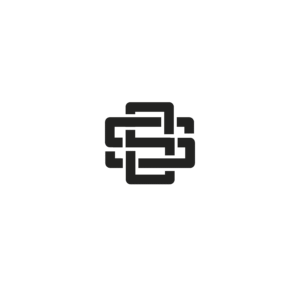 Black monogram logo