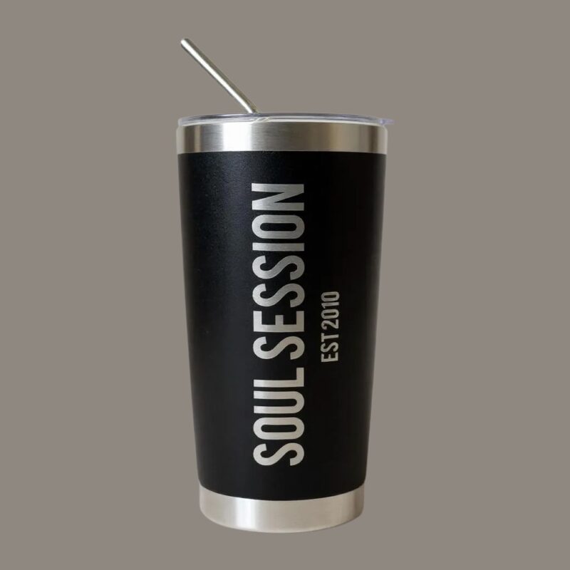 SS Engraved Travel Cup (Black)