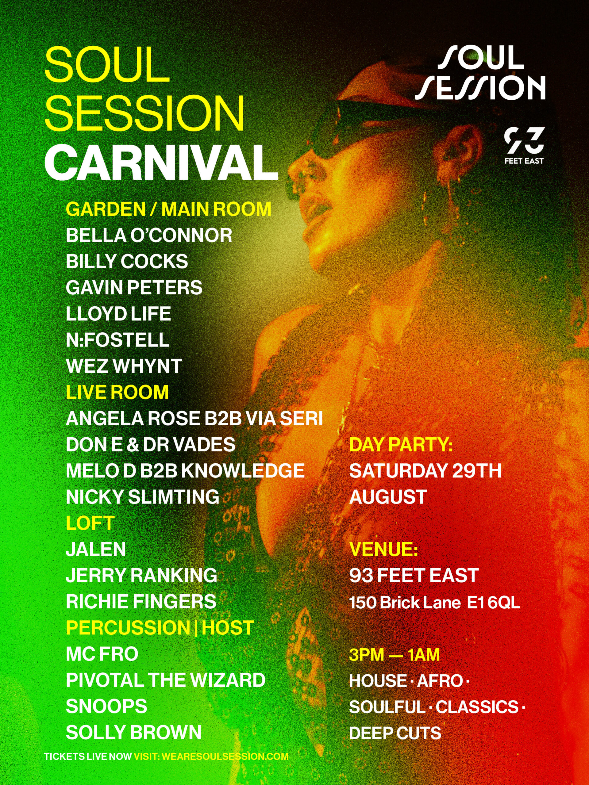 Soul Session LDN East August 29th New Amends